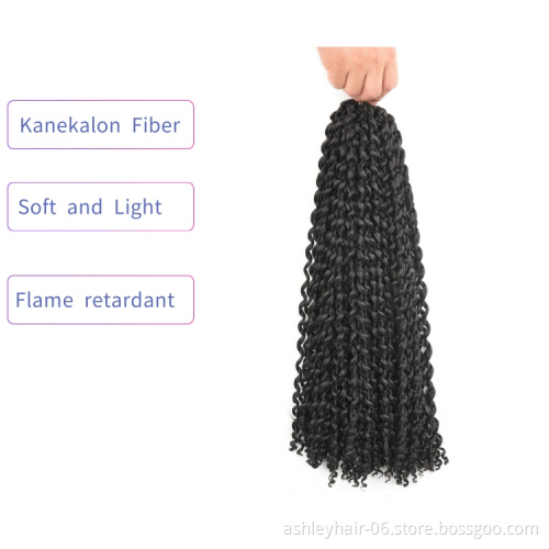 18 Inch Cheap Ombre Pre Looped Water Wave Rich Synthetic Crochet Braid Hair